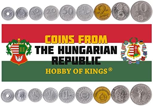 7 מטבעות מהונגריה | אוסף סט מטבעות הונגרי 2 5 10 20 50 מילוי 1 2 פורנט | הופץ 1949-1966 | יונה | ליידי הונגריה